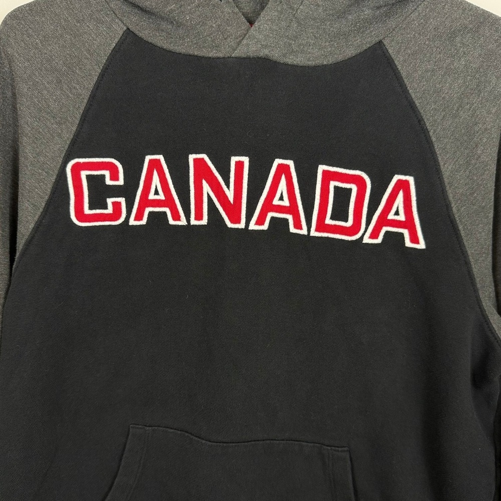 Hudson's Bay Team Canada Olympic Hoodie Mens S Black Grey Sweatshirt Canada Day - Picture 2 of 9